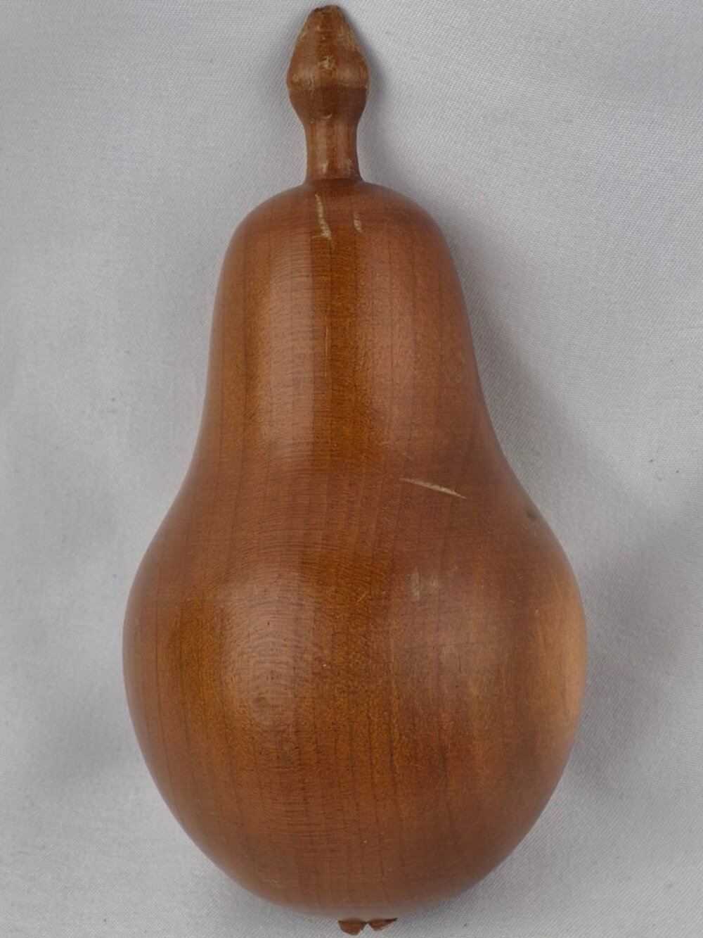Vintage MCM Wood Carved Fruit w/ Wooden Bowl 8 Pieces of Fruit 6 Tasmanian Wood - Picture 11 of 16